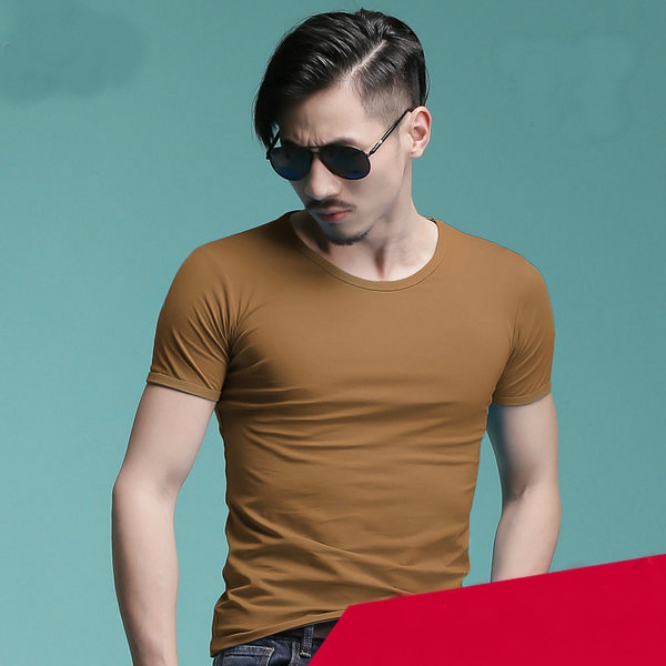 Мъжки памучни небрежни тениски 