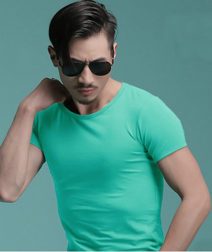 Мъжки памучни небрежни тениски 