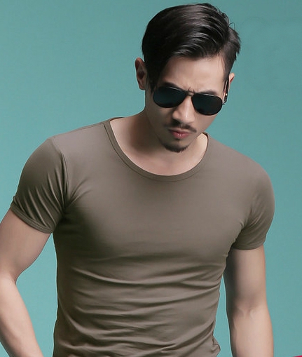 Мъжки памучни небрежни тениски 