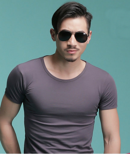 Мъжки памучни небрежни тениски 