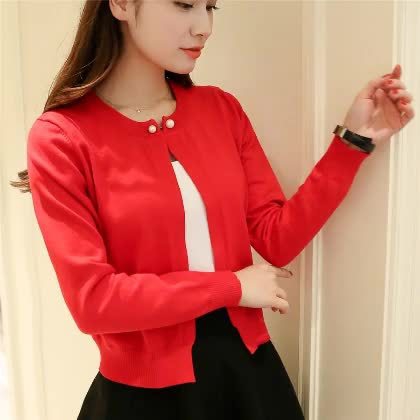 Дамска жилетка Пролет-Есен-Зима 2016 в 4 цвята: черна, розова, червена, бяла