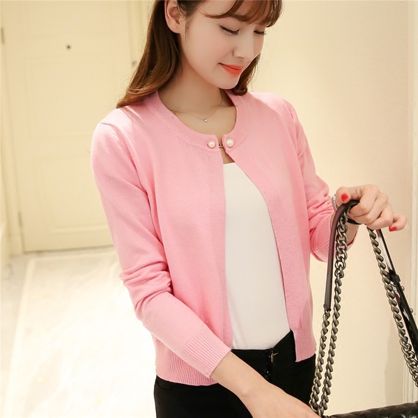 Дамска жилетка Пролет-Есен-Зима 2016 в 4 цвята: черна, розова, червена, бяла