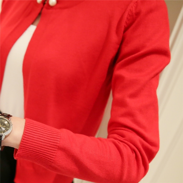 Дамска жилетка Пролет-Есен-Зима 2016 в 4 цвята: черна, розова, червена, бяла