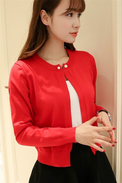 Дамска жилетка Пролет-Есен-Зима 2016 в 4 цвята: черна, розова, червена, бяла