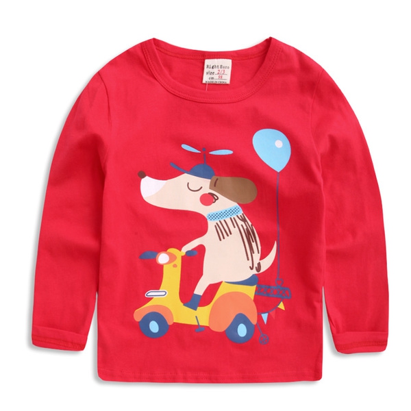 Пролетна блуза за деца с изображения - момчета и момичета - 