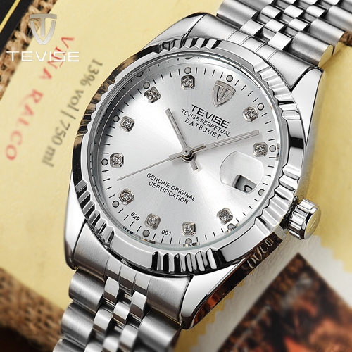 TEVISE автоматични и механични часовници с метална и кожена каишка