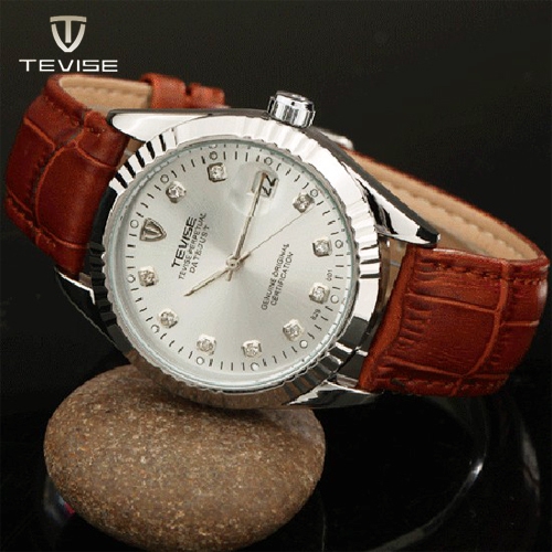 TEVISE автоматични и механични часовници с метална и кожена каишка