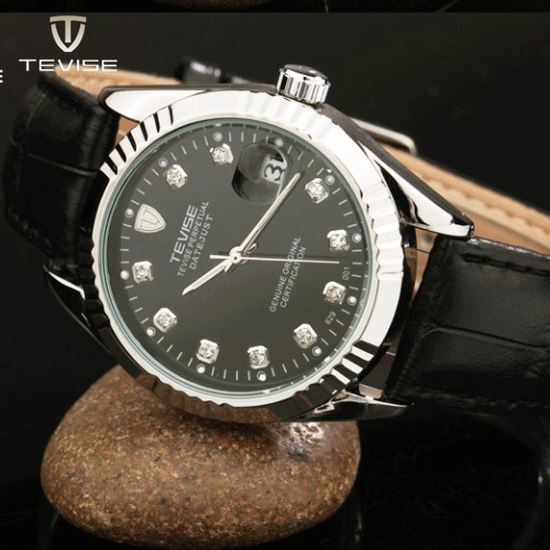 TEVISE автоматични и механични часовници с метална и кожена каишка
