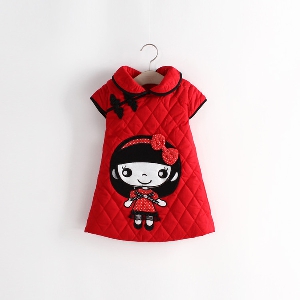 Детска рокля за момичета с анимационни изображения - Мики Маус
