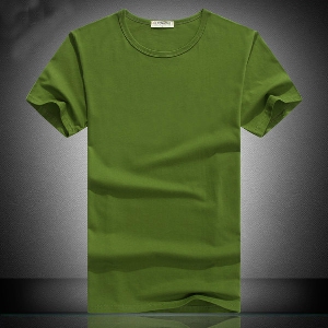 Мъжки памучни тениски с о-образна яка - 5 модела 