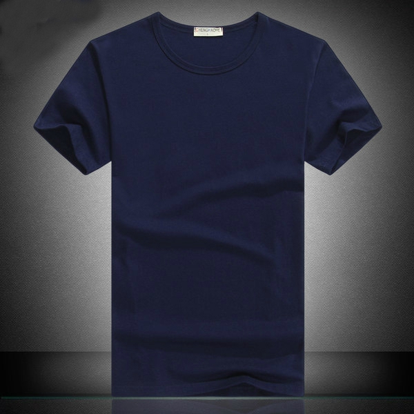 Мъжки памучни тениски с о-образна яка - 5 модела 