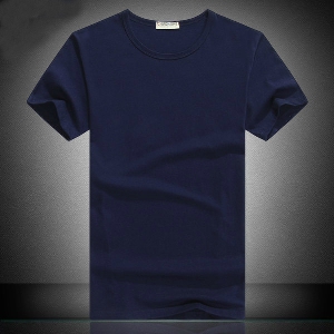Αντρικά  βαμβακερά T-shirt με o-σχήμα κολάρο - 5 μοντέλα