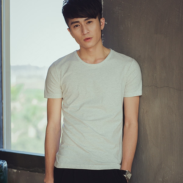 Плътни мъжки тениски с о-образна  яка // COLWINMOOD 