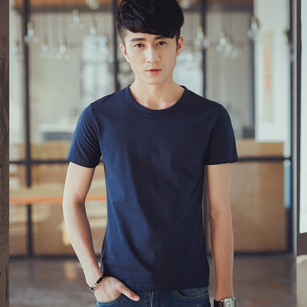 Плътни мъжки тениски с о-образна  яка // COLWINMOOD 