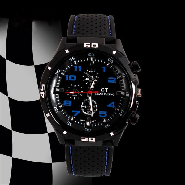 Мъжки спортен кварцов часовник 6 цвята 