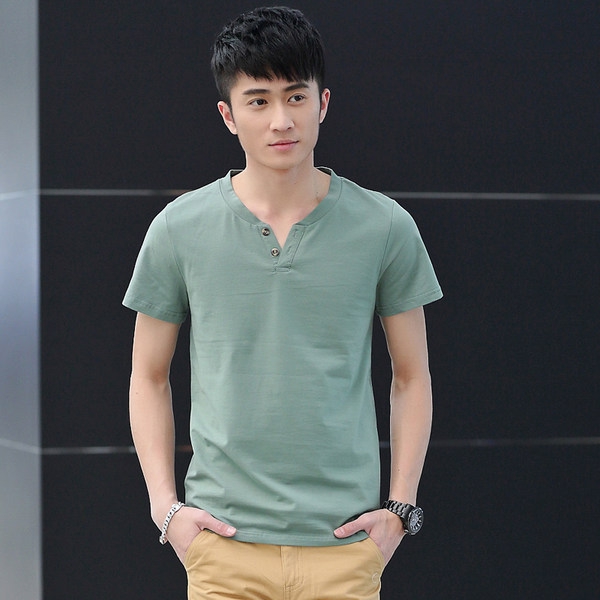 Мъжки памучни тениски с къс и дълъг ръкав -  9 модела         