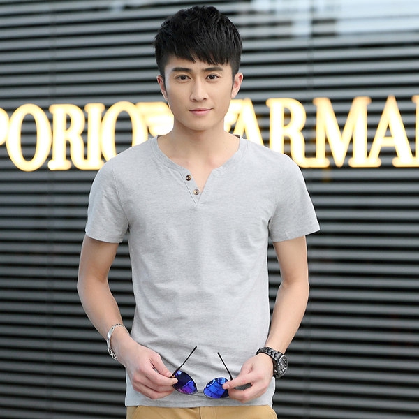 Мъжки памучни тениски с къс и дълъг ръкав -  9 модела         