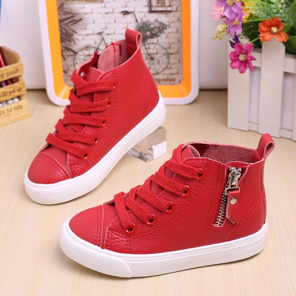 Пролетни обувки за малки деца и тийнеджъри с връзки и цип