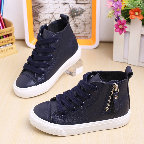 Пролетни обувки за малки деца и тийнеджъри с връзки и цип