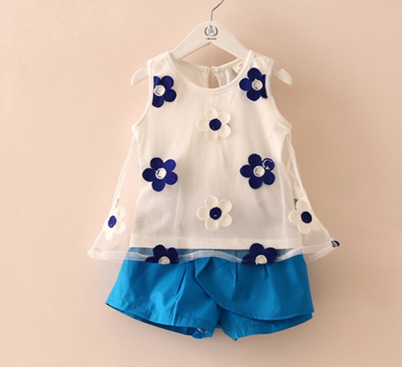 Летен комплект за момичета - три различни цветови модела