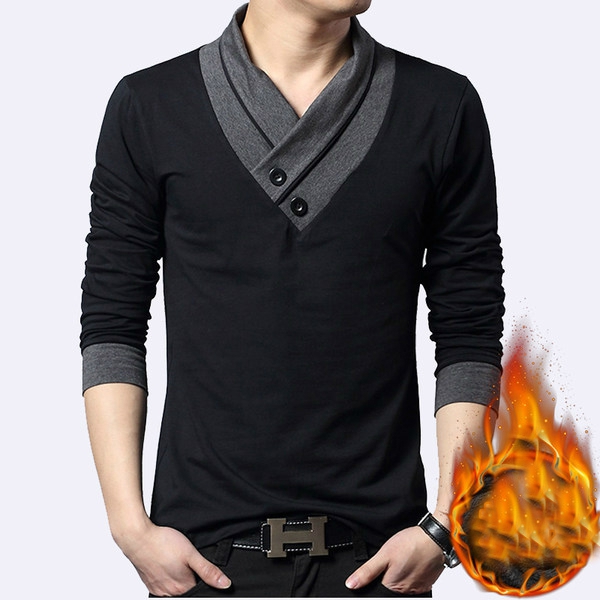 Есенни мъжки блузи с кадифе и без кадифе