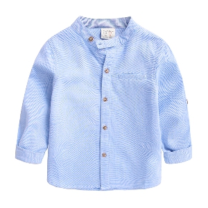 Παιδικό ανοιξηάτικο πουκάμισο για αγόρια  δύο μοντέλα σε λευκό και μπλε χρώμα