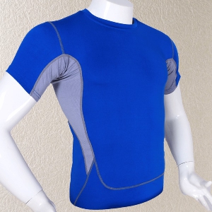 Αθλητικό μπλουζάκι με O-κολάρο - διαφορετικά χρώματα και μοτίβα