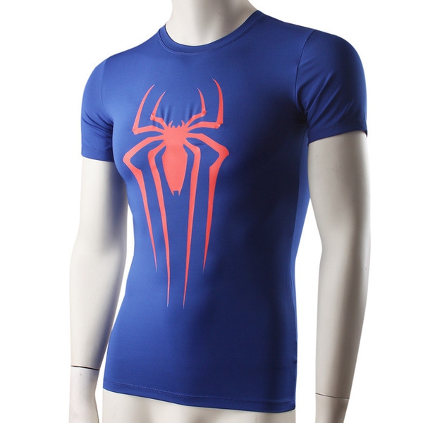 Αθλητικό μπλουζάκι με O-κολάρο - διαφορετικά χρώματα και μοτίβα