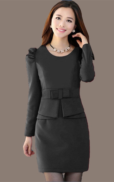 Дамска официална рокля с панделка