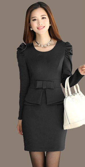 Дамска официална рокля с панделка