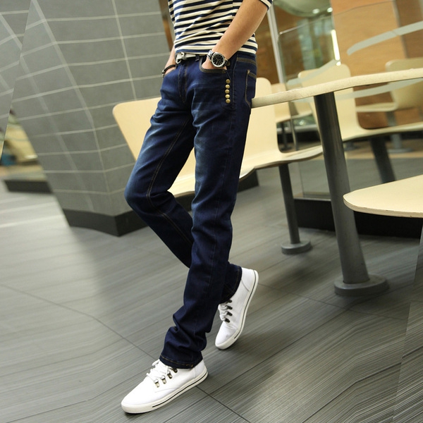 Тънки и дебели мъжки дънки  тип слим - 8 модела 