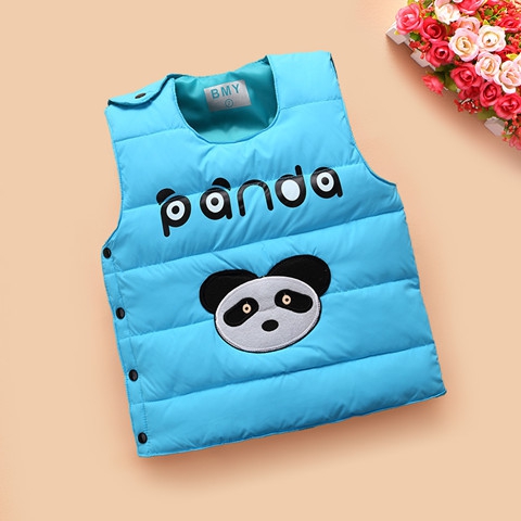 Елек за деца - син, червен, зелен, с анимационни изображения