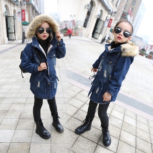 Παιδικό χειμωνιάτικο μπουφάν  με γούνα για τα κορίτσια