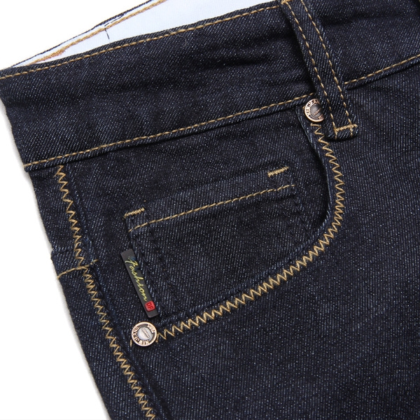 Черни пролетни мъжки дънки тип слим