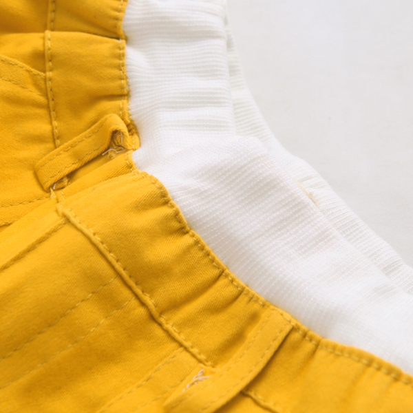 Детски панталони за момчета - пролетни и есенни - жълт и бежов цвят