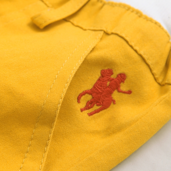 Детски панталони за момчета - пролетни и есенни - жълт и бежов цвят