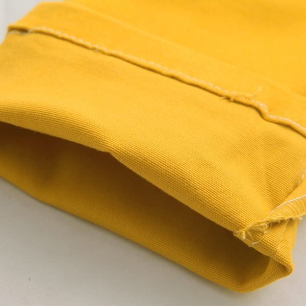 Детски панталони за момчета - пролетни и есенни - жълт и бежов цвят