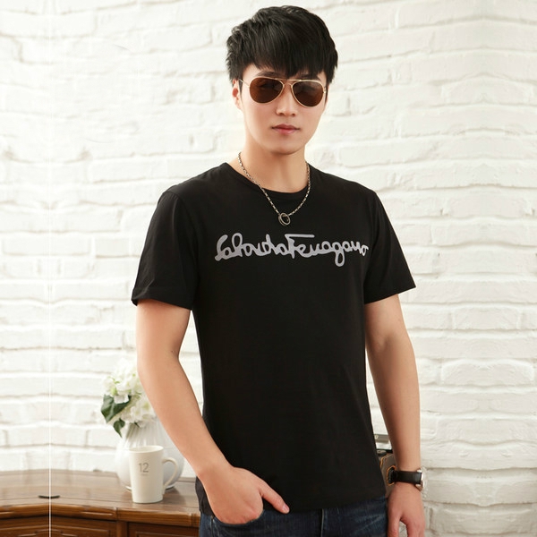 Мъжка тениски в бяло черно и зелено