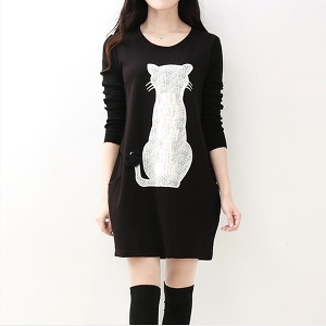 Φόρεμα με CAT εκτύπωσης