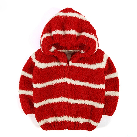 Детски плюшен сиутшърт с качулка - подходящо за бебета - топ цветове