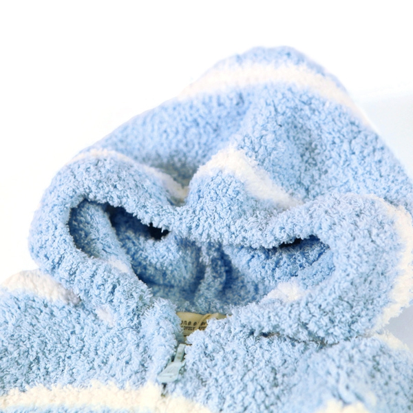 Детски плюшен сиутшърт с качулка - подходящо за бебета - топ цветове