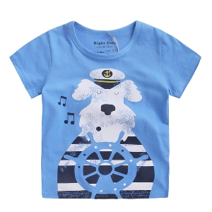Παιδικό καλοκαιρινό μπλουζάκι για αγόρια με κοντό μανίκι - διαφορετικά μοντέλα με ποικιλία εικόνων