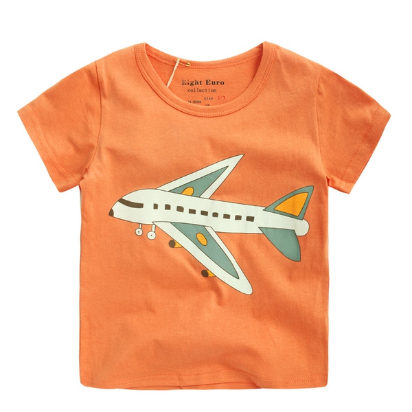 Детска летна тениска за момчета с къс ръкав - различни модели с разнообразие от изображения