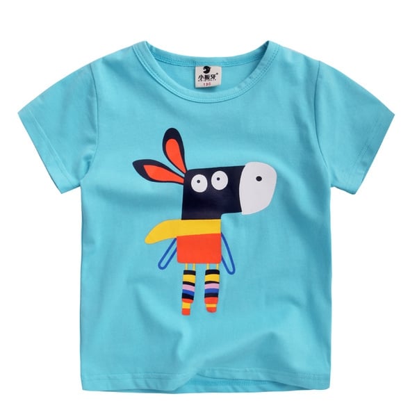 Детска летна тениска за момчета с къс ръкав - различни модели с разнообразие от изображения