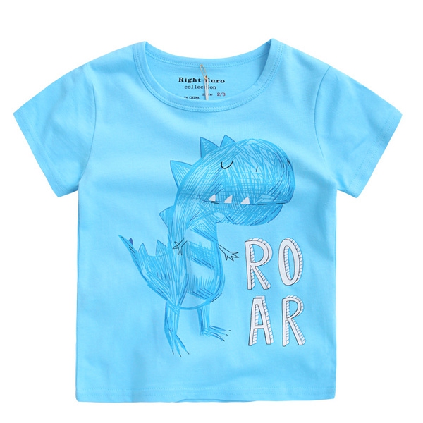 Детска летна тениска за момчета с къс ръкав - различни модели с разнообразие от изображения