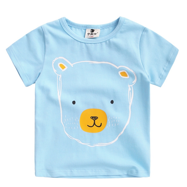 Детска летна тениска за момчета с къс ръкав - различни модели с разнообразие от изображения