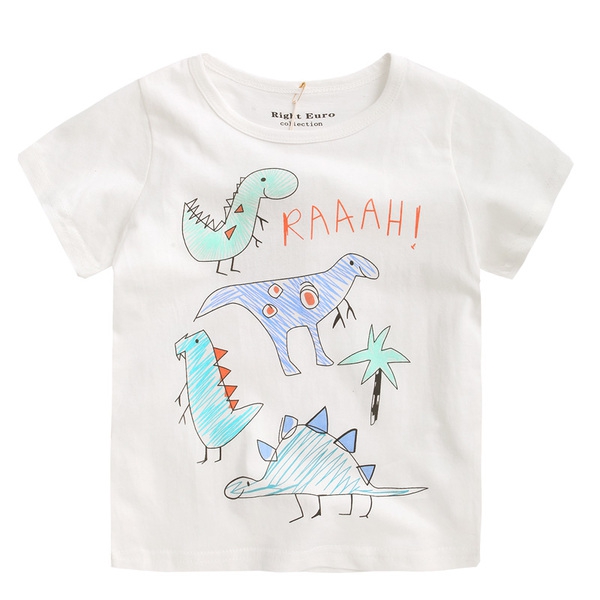 Детска летна тениска за момчета с къс ръкав - различни модели с разнообразие от изображения