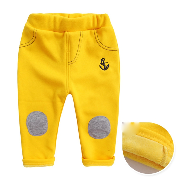 Детски панталони за момчета кадифени в различни цветове