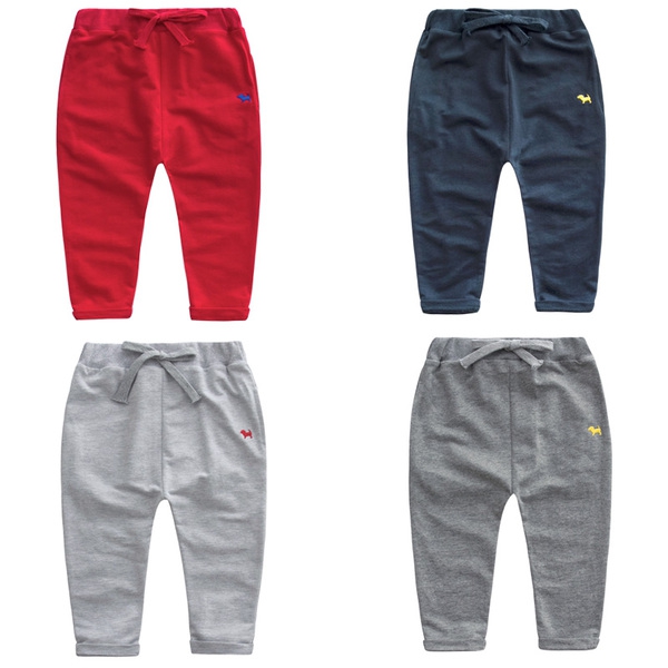 Детски панталони за момчета кадифени в различни цветове