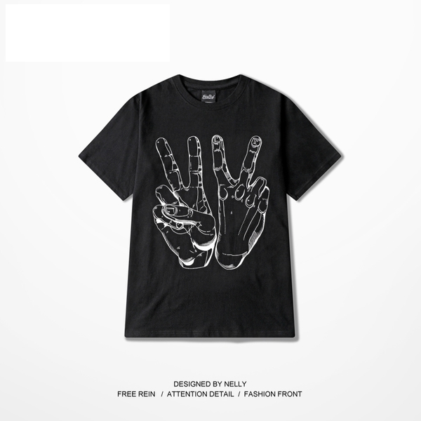 Πουκάμισο των ανδρών σε μαύρο και άσπρο